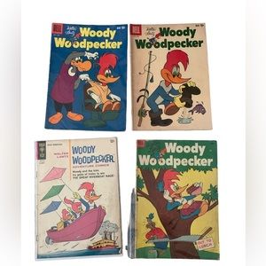Vintage Woody Woodbecker Comics (4 total)